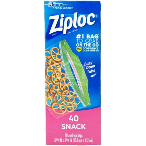 Bolsas Ziploc con Cierre Snack (40 uds)