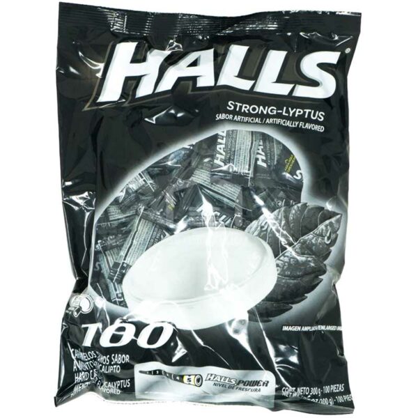 Caramelo-Duro-Halls-Sabor-a-Mentol-y-Eucalipto_-100-uds-Front Caramelo Duro Halls Sabor a Mentol y Eucalipto, 100 uds