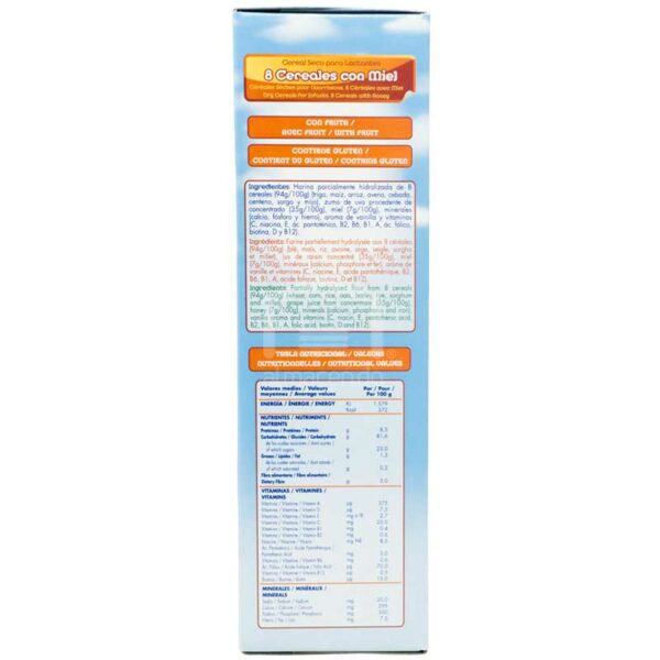 Cereal Seco Hero Baby 8 Cereales con Miel (A partir de los 6 meses), 300g