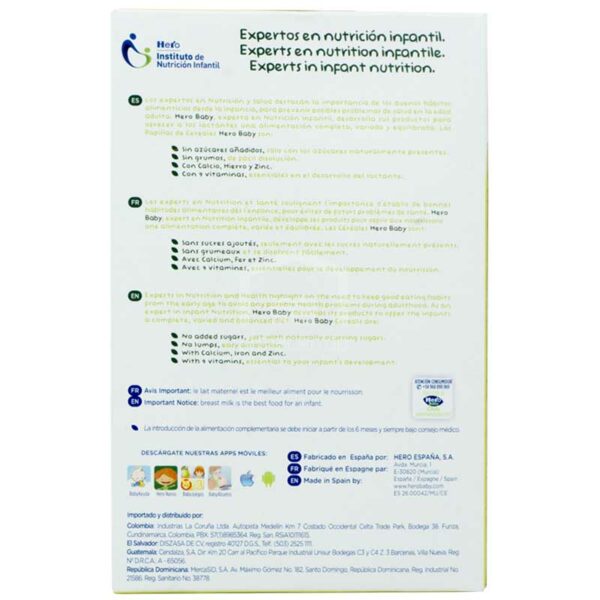 Cereal Seco Hero Baby Cereales con Fruta, 300 g (A partir de los 6 meses)