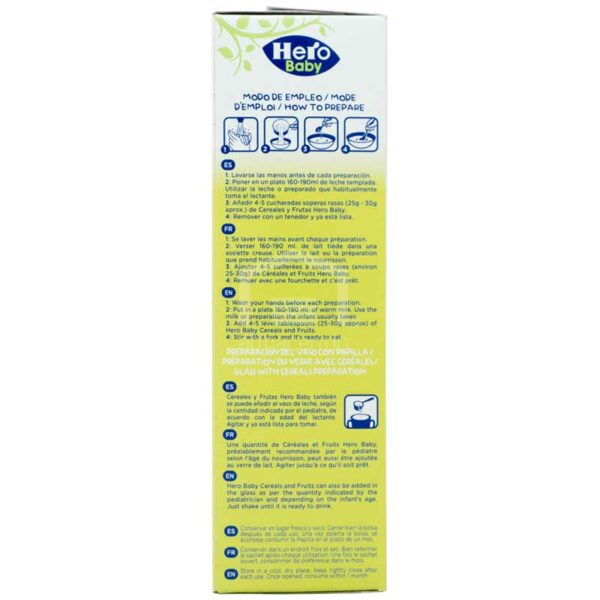 Cereal Seco Hero Baby Cereales con Fruta, 300 g (A partir de los 6 meses)
