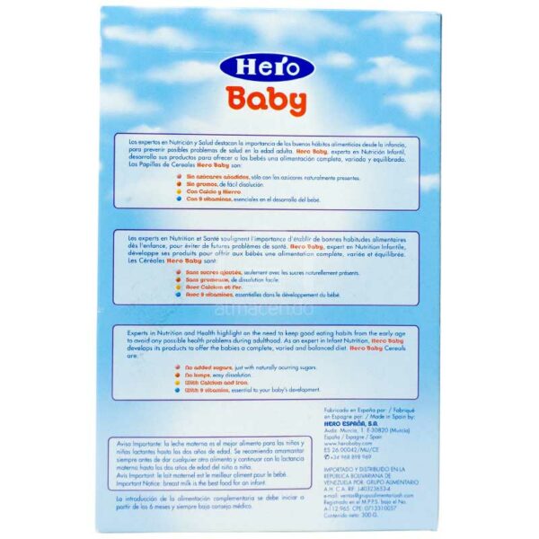 Cereal-Seco-Hero-Baby-Multicereal-A-partir-de-los-6-meses-Back Cereal Seco Hero Baby Multicerales, 300 g (A partir de los 6 meses)