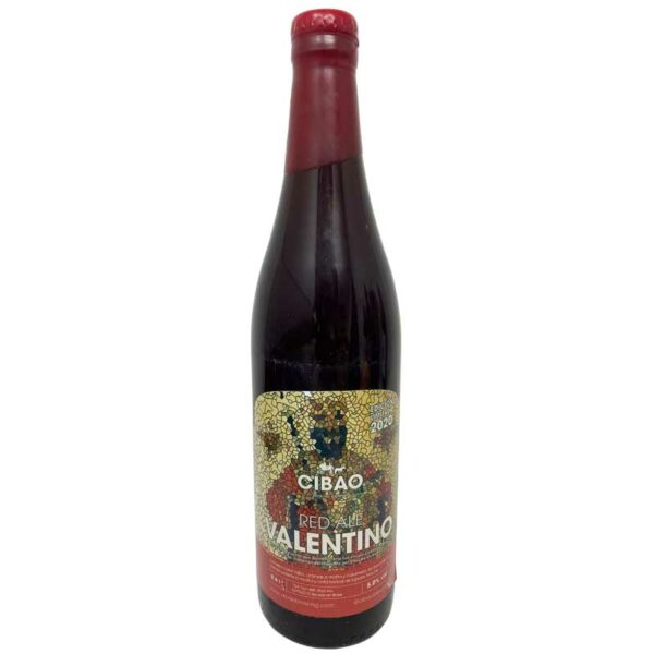 Cerveza Red Ale Valentino Cibao Brewing, 600 ml