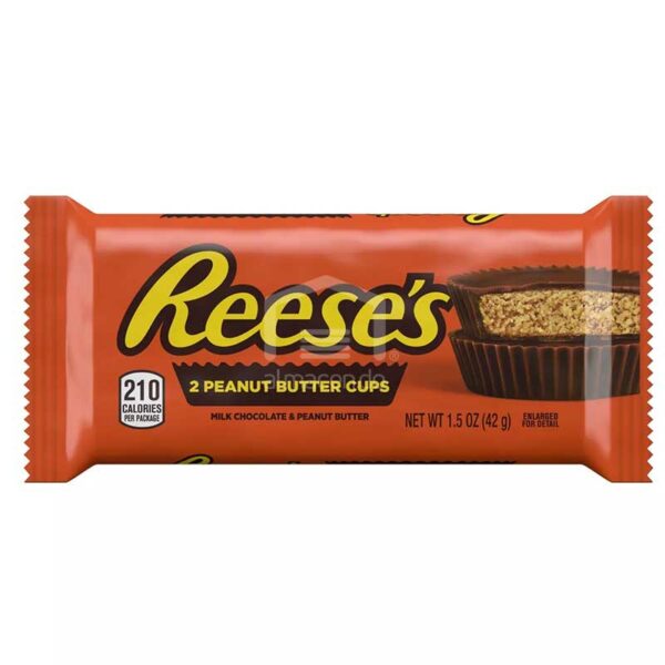 Chocolate-con-Mantequilla-de-cacahuete-y-leche_-1.5-oz-Front Chocolate Reese's con Mantequilla de Cacahuete y Leche, 1.5 oz