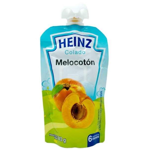 Compotas-Heinz-a-Partir-de-los-6-Meses-Melocoto%CC%81n-Flexible-113-g-Front Compota Heinz Melocotón a partir de los 6 Meses Flexible, 113 g
