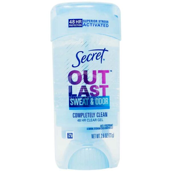 Desodorante en Gel Secret Out Last Sweat & Odor Invisible, 2.6 oz
