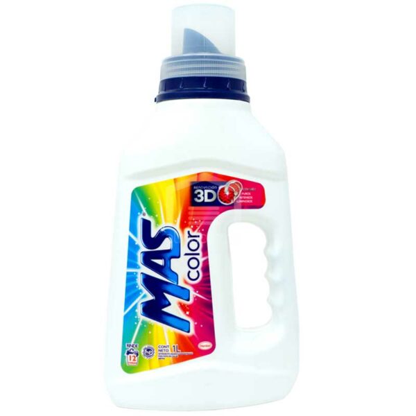 Detergente en Gel Mas Color 3D, 1 L