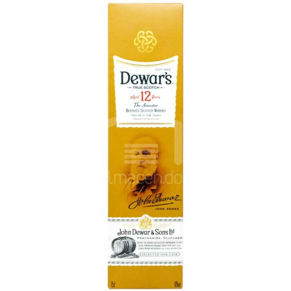 Whisky Dewars 12 Años, 750 ml
