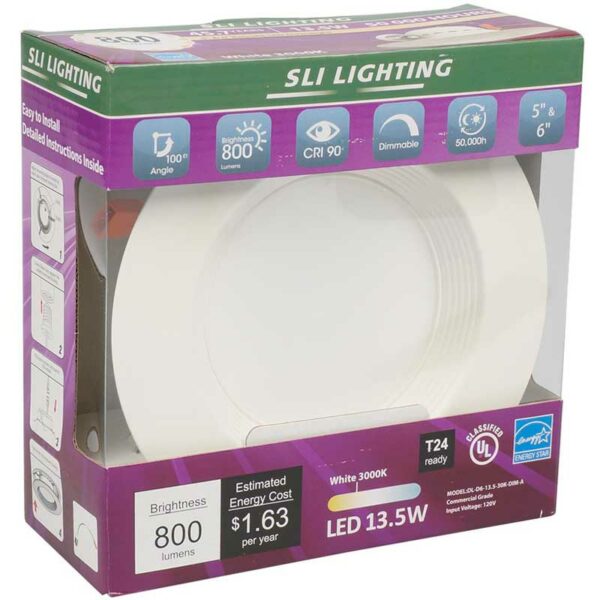Downlight 6" LED 13.5 W 3000 K