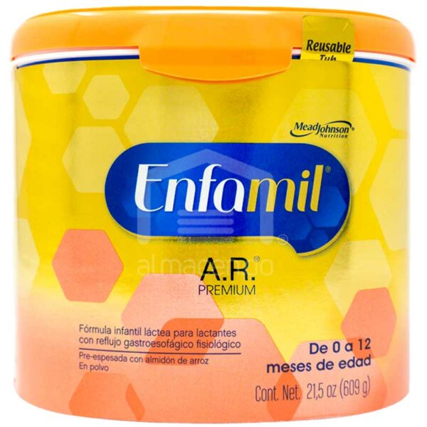 Enfamil-A.R.-Premium-Fo%CC%81rmula-Infantil-La%CC%81ctea-en-Polvo-_609-g_-_De-0-a-12-meses-de-edad_-Front Enfamil Premium Neuro Pro A.R. Fórmula Infantil Láctea en Polvo, 553 g