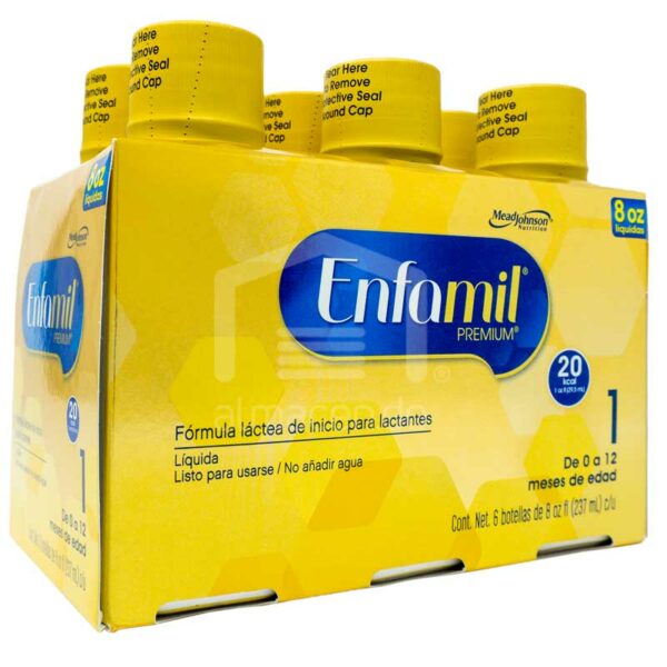 Enfamil® Premium 1 Fórmula Infantil Líquida 20kcal, 8 oz (6 uds)