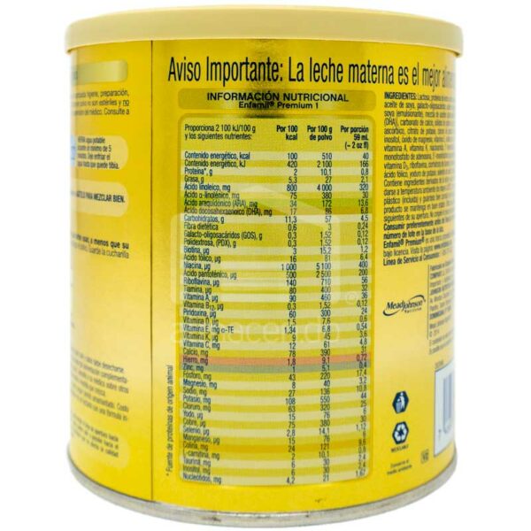 Enfamil® Premium 1 Fórmula Infantil en Polvo, 354 g