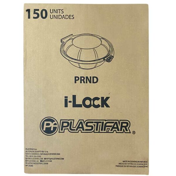 Envase i-Lock 18325 Transparante Plastifar PRND32, 32 oz Caja (150 uds)