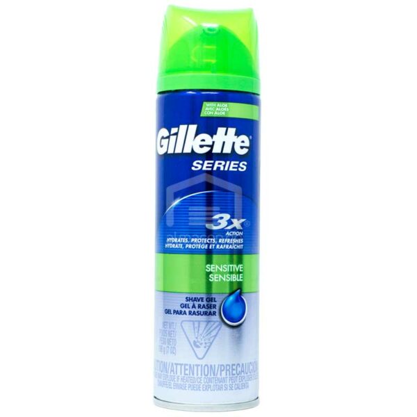 Gel para Rasurar Gillette Series Sensitive, 7 oz