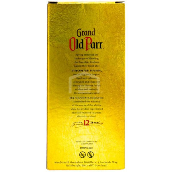 Whisky Grand Old Parr 12 Años, 750 ml