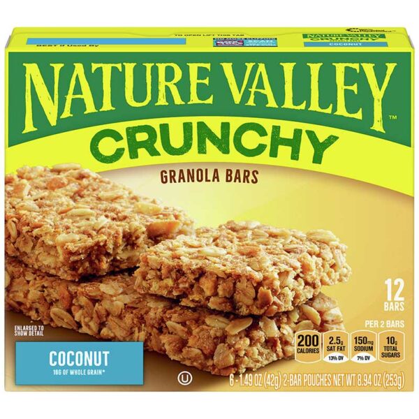 Granola Nature Valley Barras de Coco, 8.94 oz (12 uds)
