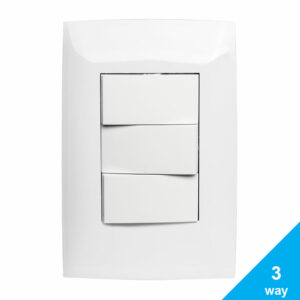 Interruptor Triple Leviton CIEN para 3-Way, 10 Amp