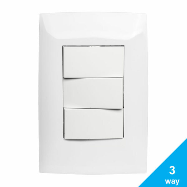 Interruptor Triple Leviton CIEN para 3-Way, 10 Amp