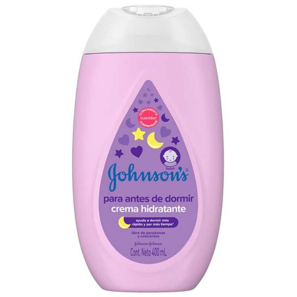 Johnson_s-Baby-Crema-Hidratante-Para-Antes-de-Dormir_-400-ml-Front Crema Hidratante Para Antes de Dormir Johnson’s Baby, 400 ml