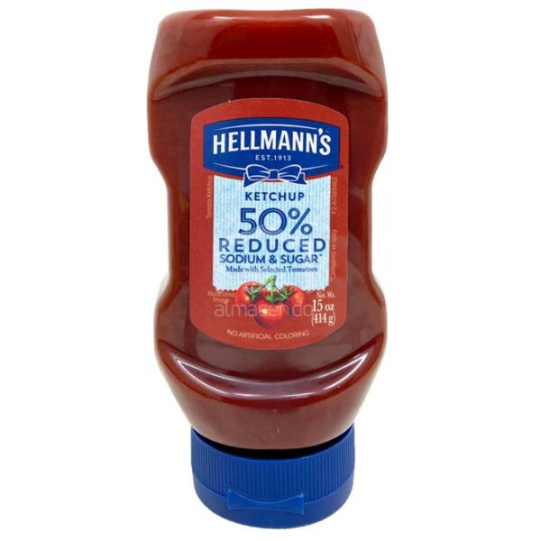 Ketchup-Hellmann_s-Reducido-en-Sodio-y-Azu%CC%81car_-15oz-Front Ketchup Hellmann's Reducido en Sodio y Azúcar, 15 oz