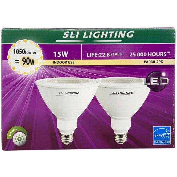 La%CC%81mpara-LED-para-Interiores-15-W-3000-K-_2-uds_-Front Lámpara LED para Interiores 15 W 3000 K (2 uds)