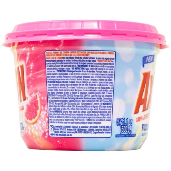 Lavaplatos Axion Fusión de Limpieza Bicarbonato & Toronja Pasta, 600 g