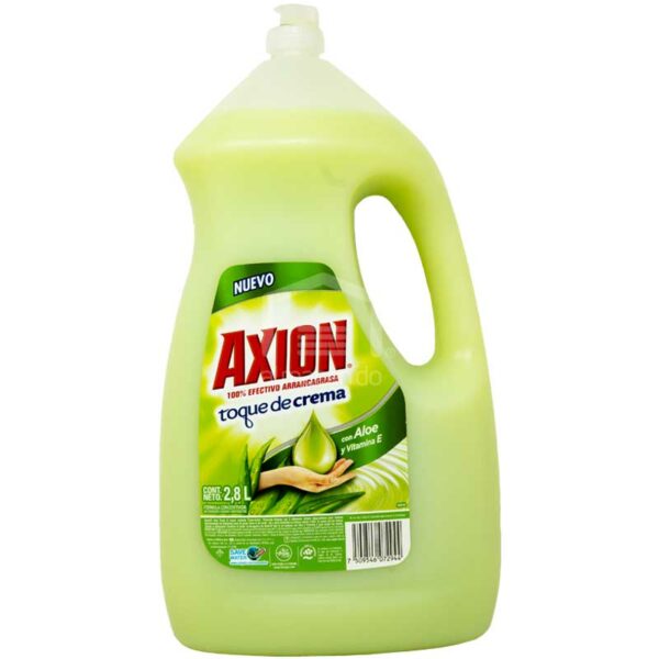 Lavaplatos Axion Toque de Crema Áloe, 2.8 L