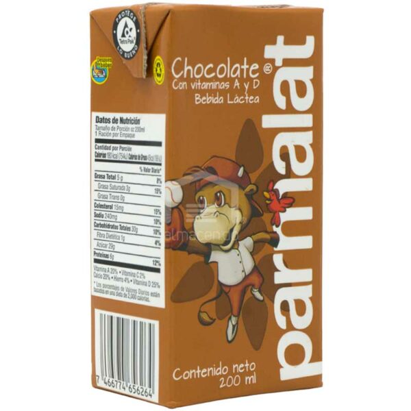 Leche Sabor Chocolate Parmalat, 200 ml (6 Pack)