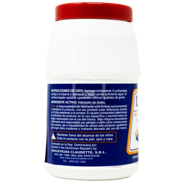 Lejía Alcalino Claudette, 350 gr