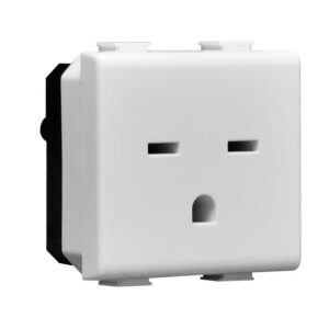 Módulo Tomacorriente Tandem para 220v Bticino MATIX, 15 Amp