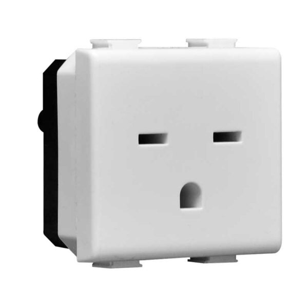 Módulo Tomacorriente Tandem para 220v Bticino MATIX, 15 Amp