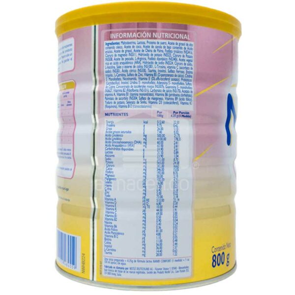 Nestle%CC%81-NAN-Comfort-_800-g_---Back Nestlé NAN Comfort, 800 g