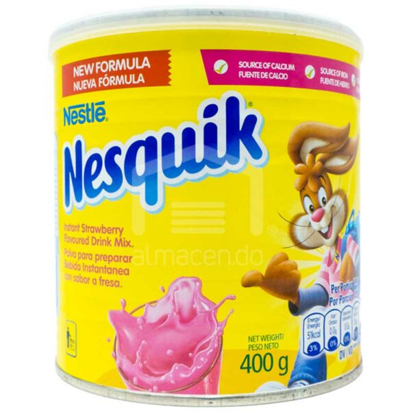 Nestle%CC%81-NESQUIK-Sabor-a-Fresa-_400-g_-Front Nestlé NESQUIK Sabor a Fresa, 400 g