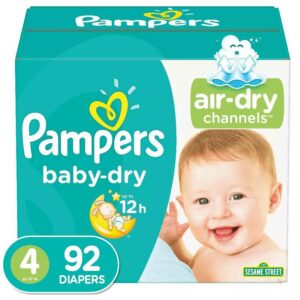 Pañales Pampers Baby-Dry No. 4, (92 uds)