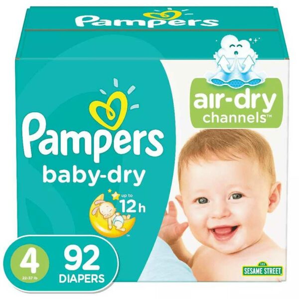 Pañales Pampers Baby-Dry No. 4, (92 uds)