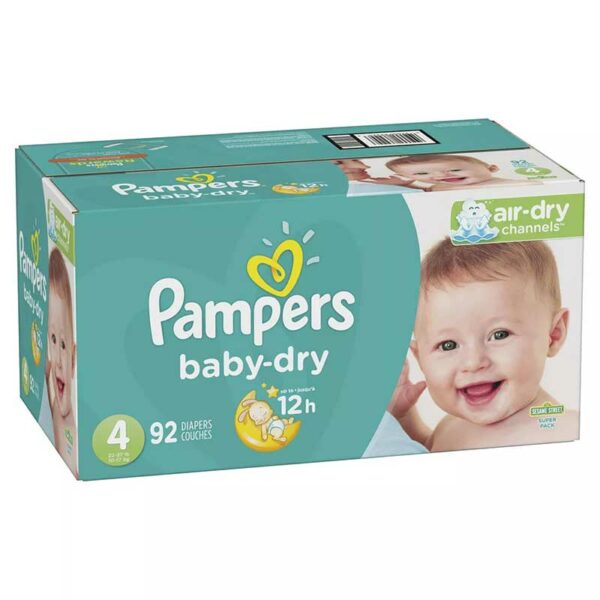 Pañales Pampers Baby-Dry No. 4, (92 uds)
