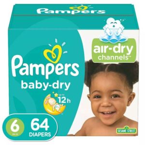Pañales Pampers Baby-Dry No. 6 (64 uds)