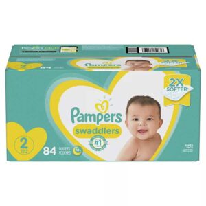 Pañales Pampers Swaddlers No. 2, Caja (84 uds)