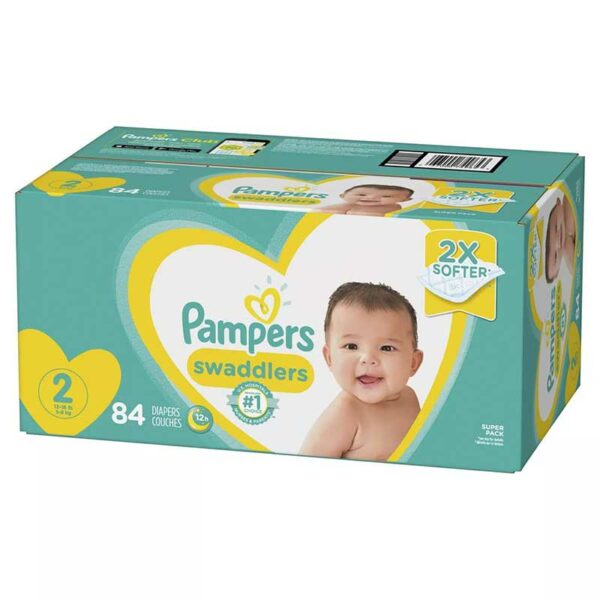 Pañales Pampers Swaddlers No. 2, Caja (84 uds)