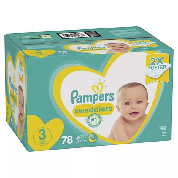 Pañales Pampers Swaddlers No. 3, Caja (78 uds)