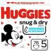 Pañales Huggies Snug & Dry No. 5, Caja (76 uds)