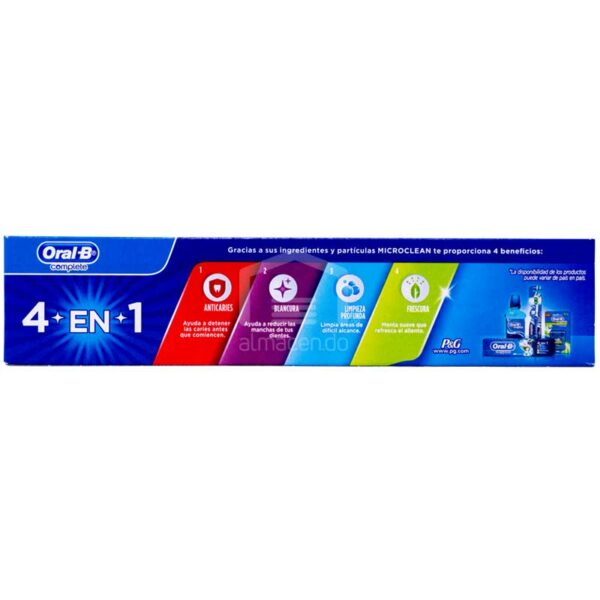 Pasta Dental Oral-B Complete 4 en 1 Limpieza Profunda, 100 ml