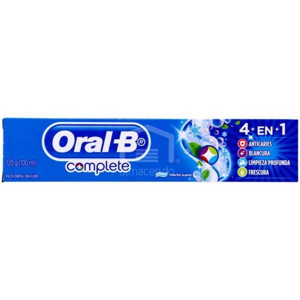 Pasta Dental Oral-B Complete 4 en 1 Limpieza Profunda, 100 ml