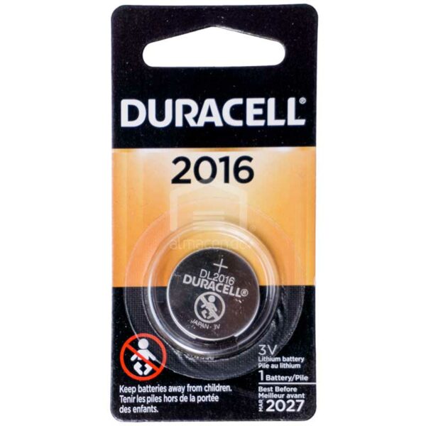 Batería Duracell de Botón de Litio 2016 (1 ud)