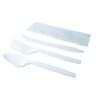 Plásticombo No. 3 Blanco Tenedor + Cuchara + Cuchillo + Servilleta 100 uds