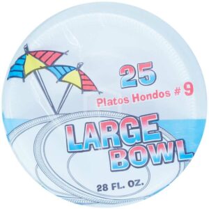 Platos Foam Plastifar Desechables Hondo No.9, 25 uds
