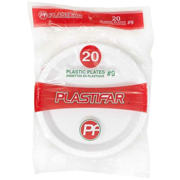 Platos Rígidos Desechables No.9 Plastifar (20 uds)