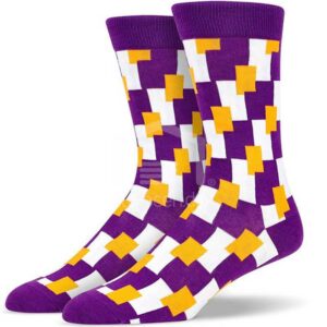 Medias Soxy Purple Yellow Rectangle
