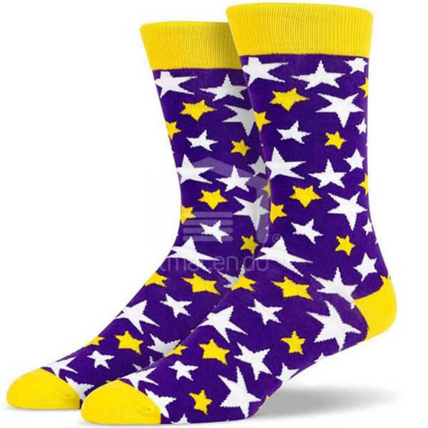 Medias Soxy Purple Yellow White Stars