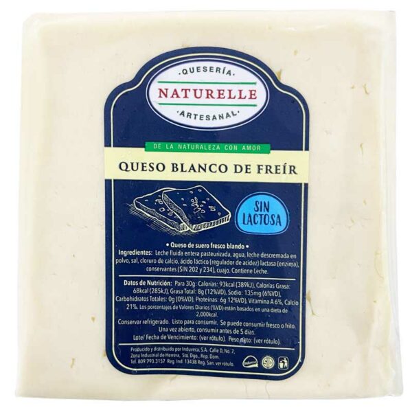 Queso Blanco Naturelle de Freír, 1 lb